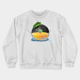 Transparent Orange Art Crewneck Sweatshirt